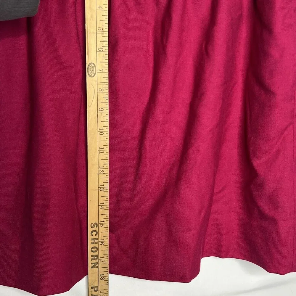 J. Crew Womens 10 Pink Purple Fuchsia Sidewalk Skirt Elastic Waist Pockets